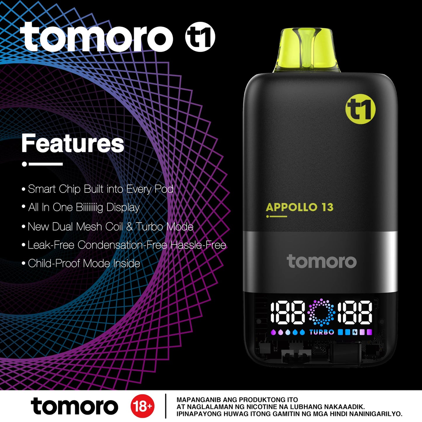 TOMORO T1 PREFILLED POD