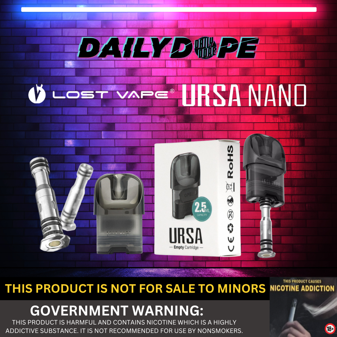 LOST VAPE URSA NANO & UB MINI S1 REPLACEMENT CARTRIDGE Daily Dope LOST VAPE URSA NANO & UB MINI S1 REPLACEMENT CARTRIDGE Daily Dope