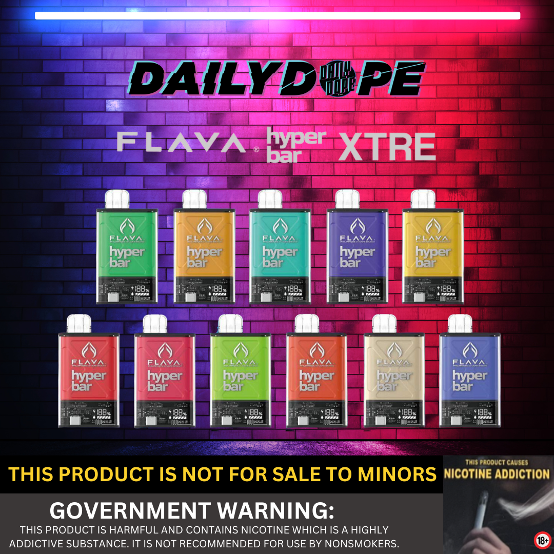 FLAVA HYPERBAR XTRE 10,000 PUFFS Daily Dope Official Store