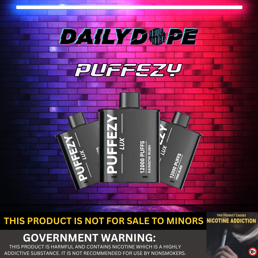 PUFFEZY LUX BLACK ELITE V2 12,000 PUFFS