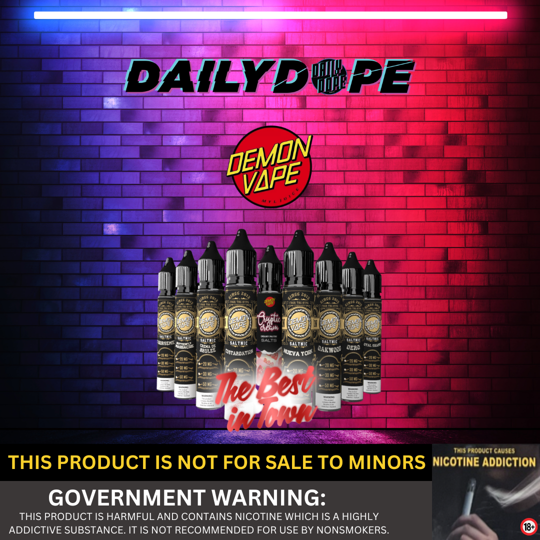 DEMON VAPE PASTRY & MENTHOL SALTNIC 30ML Daily Dope DEMON VAPE PASTRY & MENTHOL SALTNIC 30ML Daily Dope