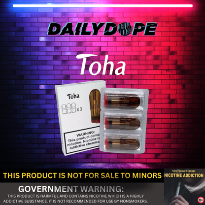 TOHA REFILLABLE REPLACEMENT CARTRIDGE EMPTY POD FOR RELX