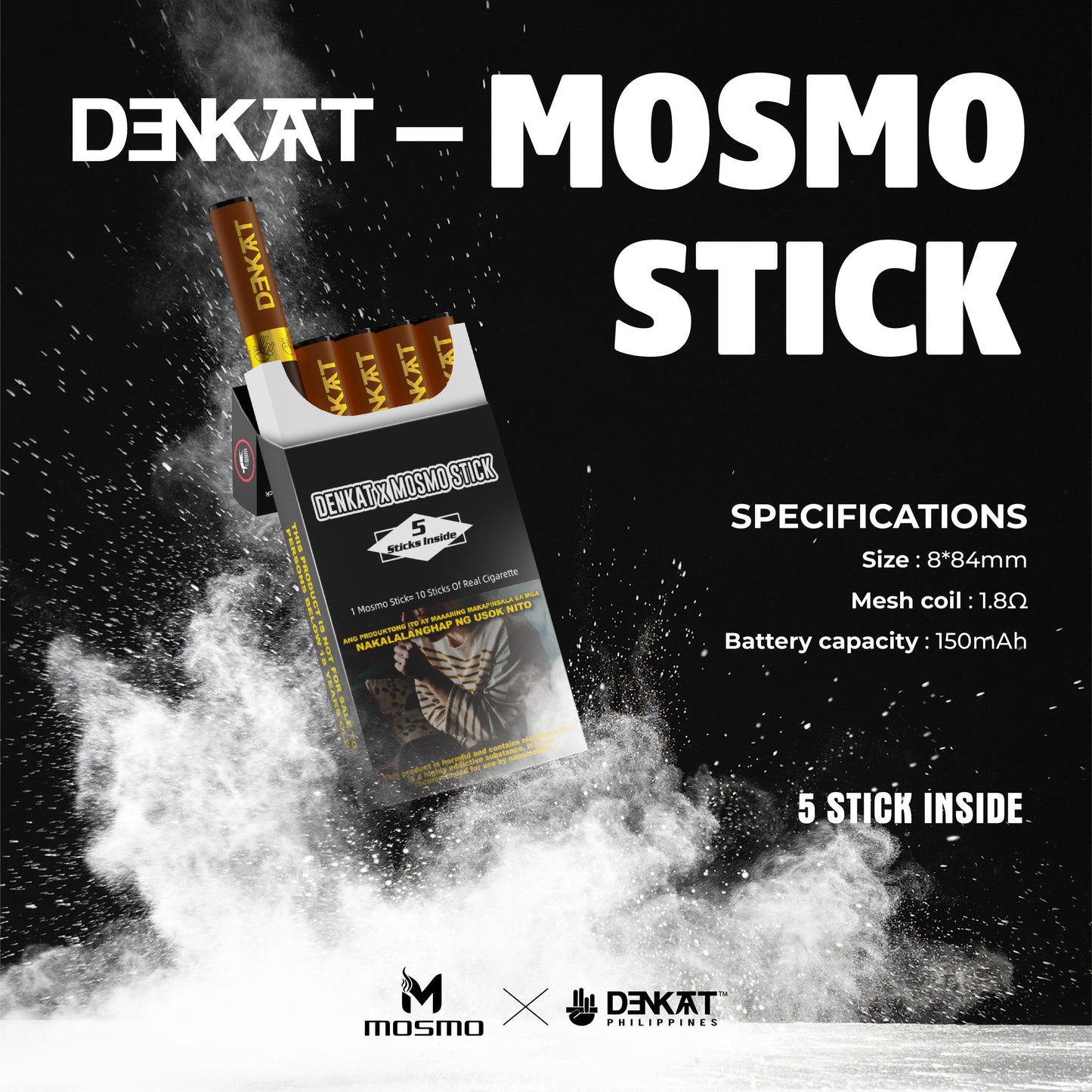 DENKAT MOSMO STICKS 500 PUFFS