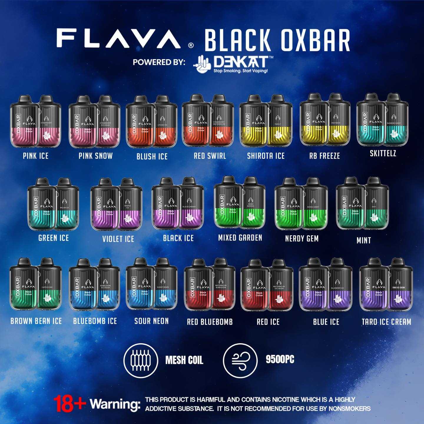 FLAVA BLACK OXBAR 9,500 PUFFS KIT – Daily Dope Official Store