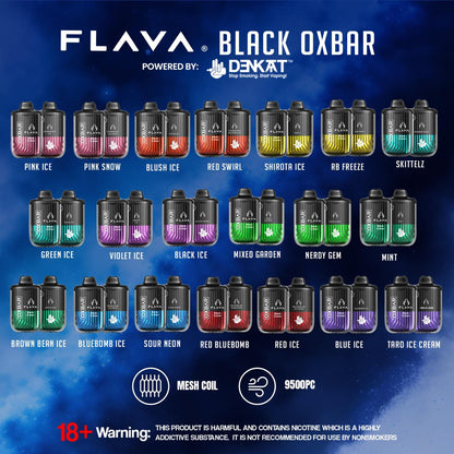 FLAVA BLACK OXBAR 9,500 PUFFS KIT