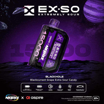 VAPOR NERDZ EXSO 15,000 PUFFS