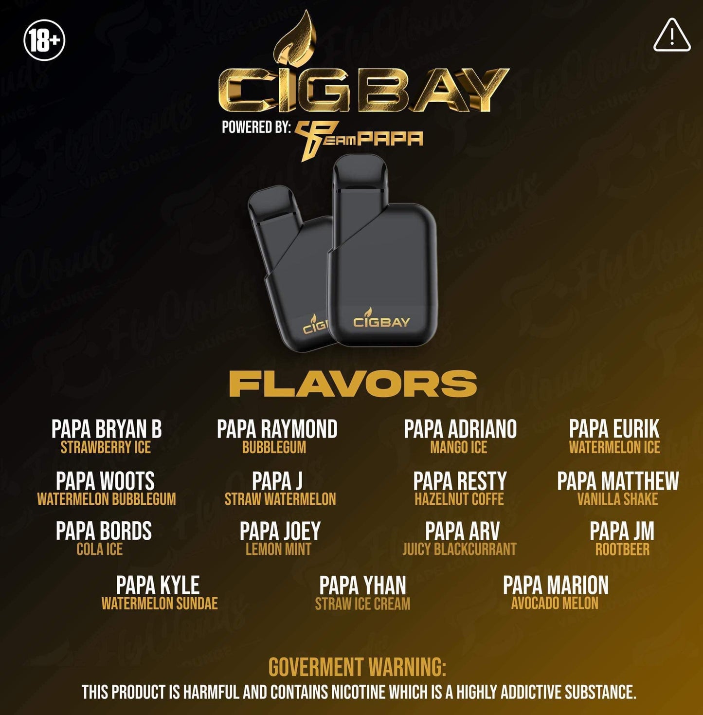 CIGBAY X TEAM PAPA 8,000 PUFFS