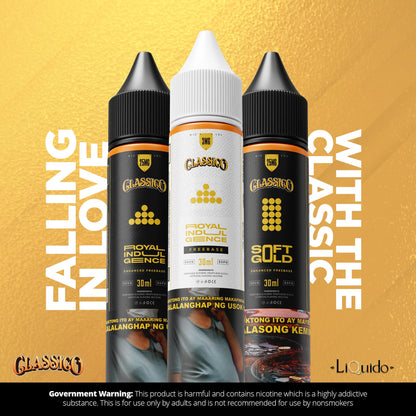 CLASSICO PASTRY AND GOLD PREMIUM FREEBASED AND SALTNIC 30ML