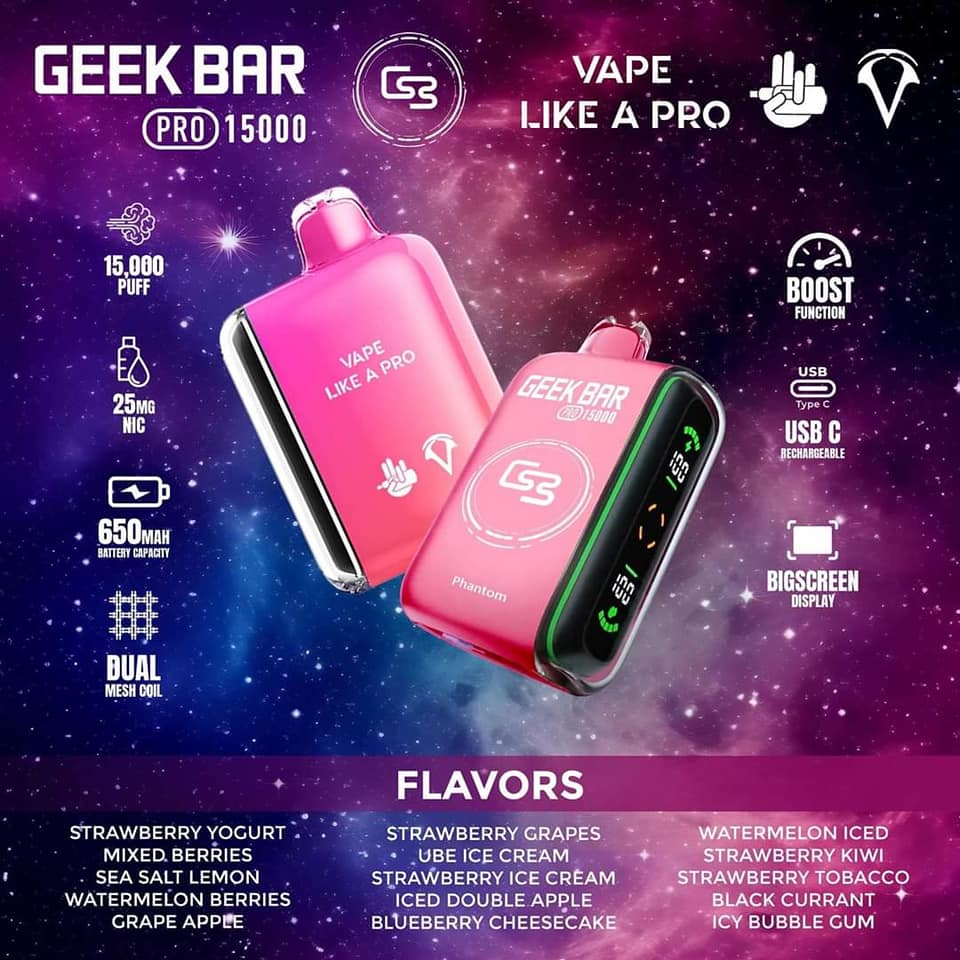 GEEKBAR PRO 15,000 PUFFS