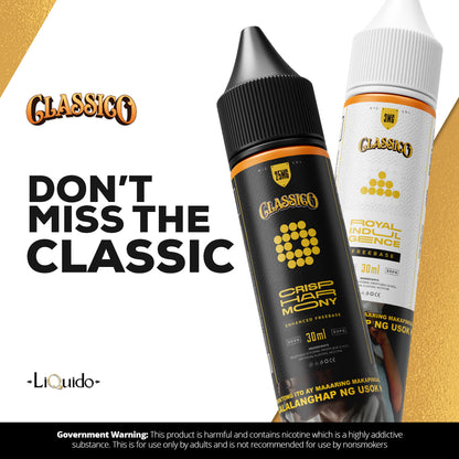 CLASSICO PASTRY AND GOLD PREMIUM FREEBASED AND SALTNIC 30ML