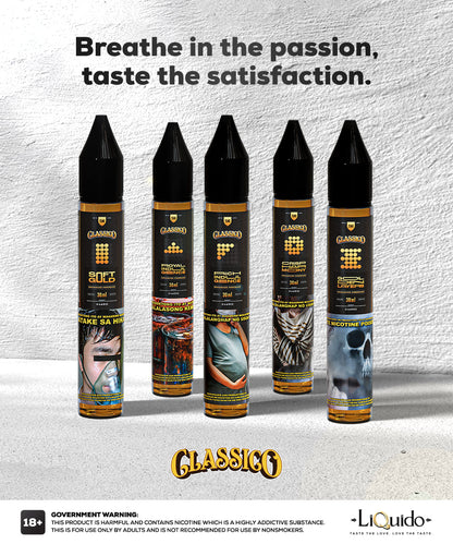 CLASSICO PASTRY AND GOLD PREMIUM FREEBASED AND SALTNIC 30ML