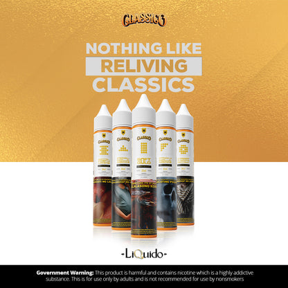 CLASSICO PASTRY AND GOLD PREMIUM FREEBASED AND SALTNIC 30ML