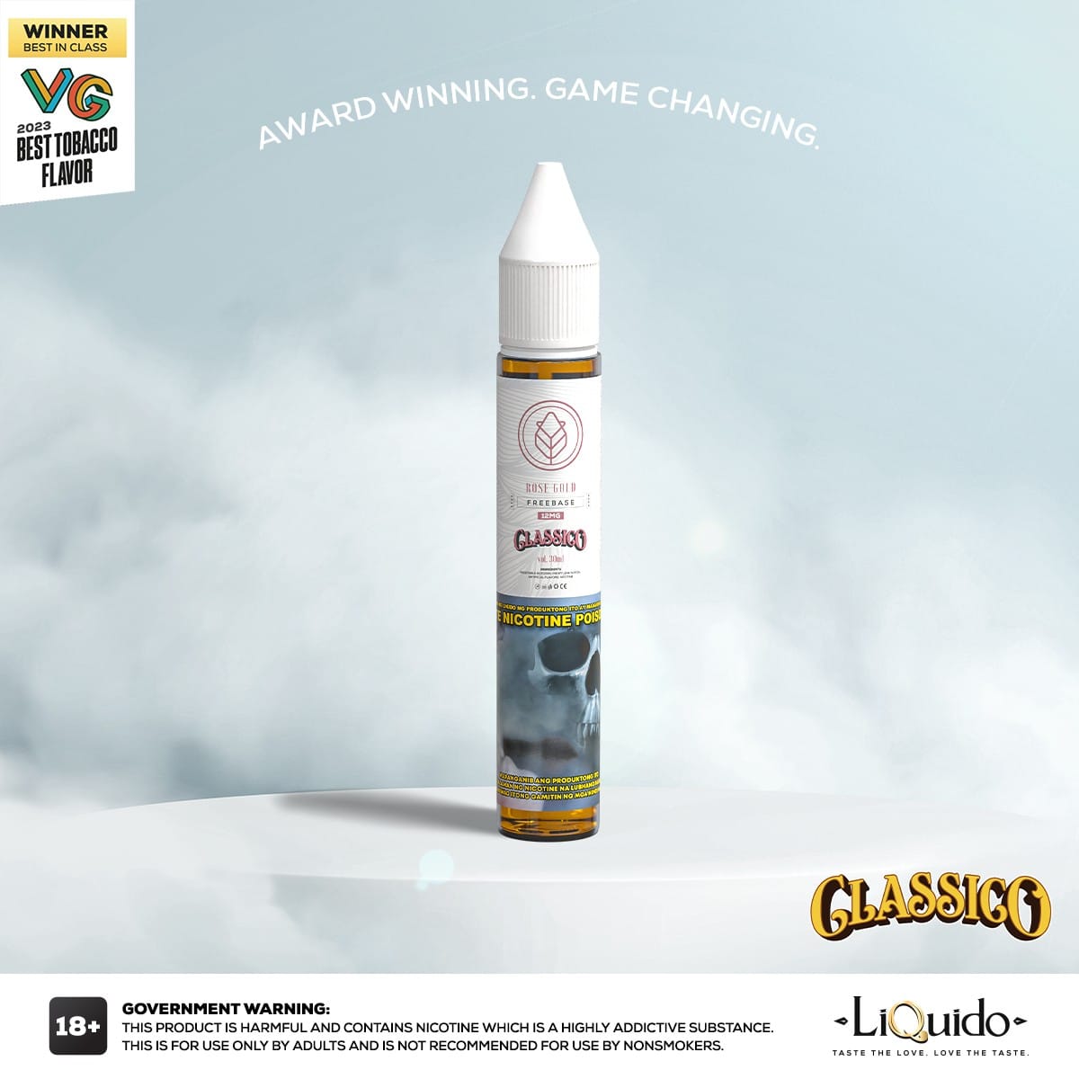 CLASSICO PASTRY AND GOLD PREMIUM FREEBASED AND SALTNIC 30ML