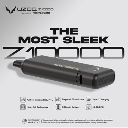 UZOQ POWERED BY NEVOKS DISPOSABLE POD 10,000 PUFFS