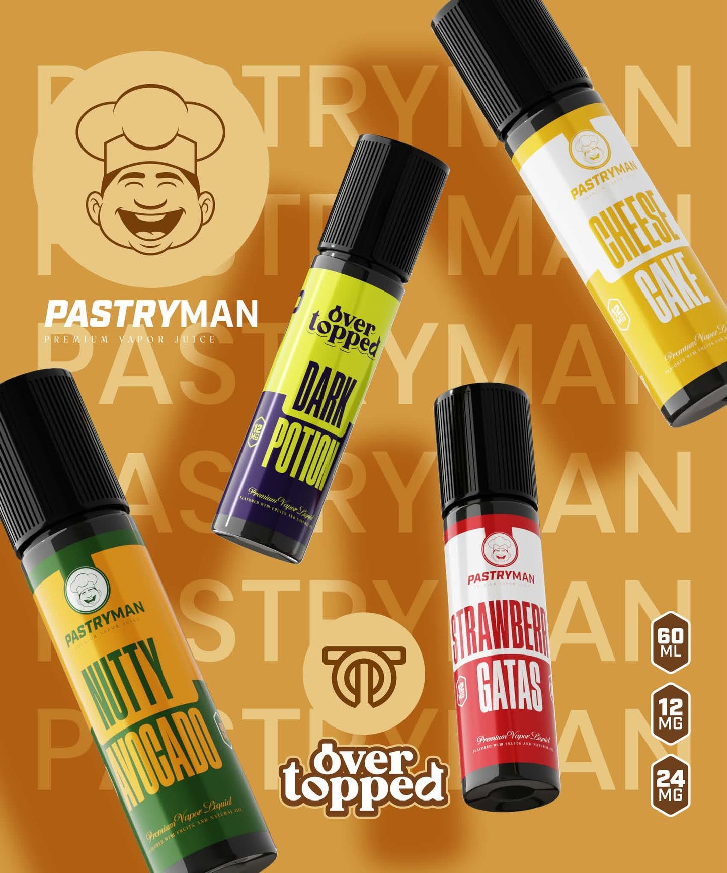OVERTOPPED PASTRY MAN FREEBASED 60ML