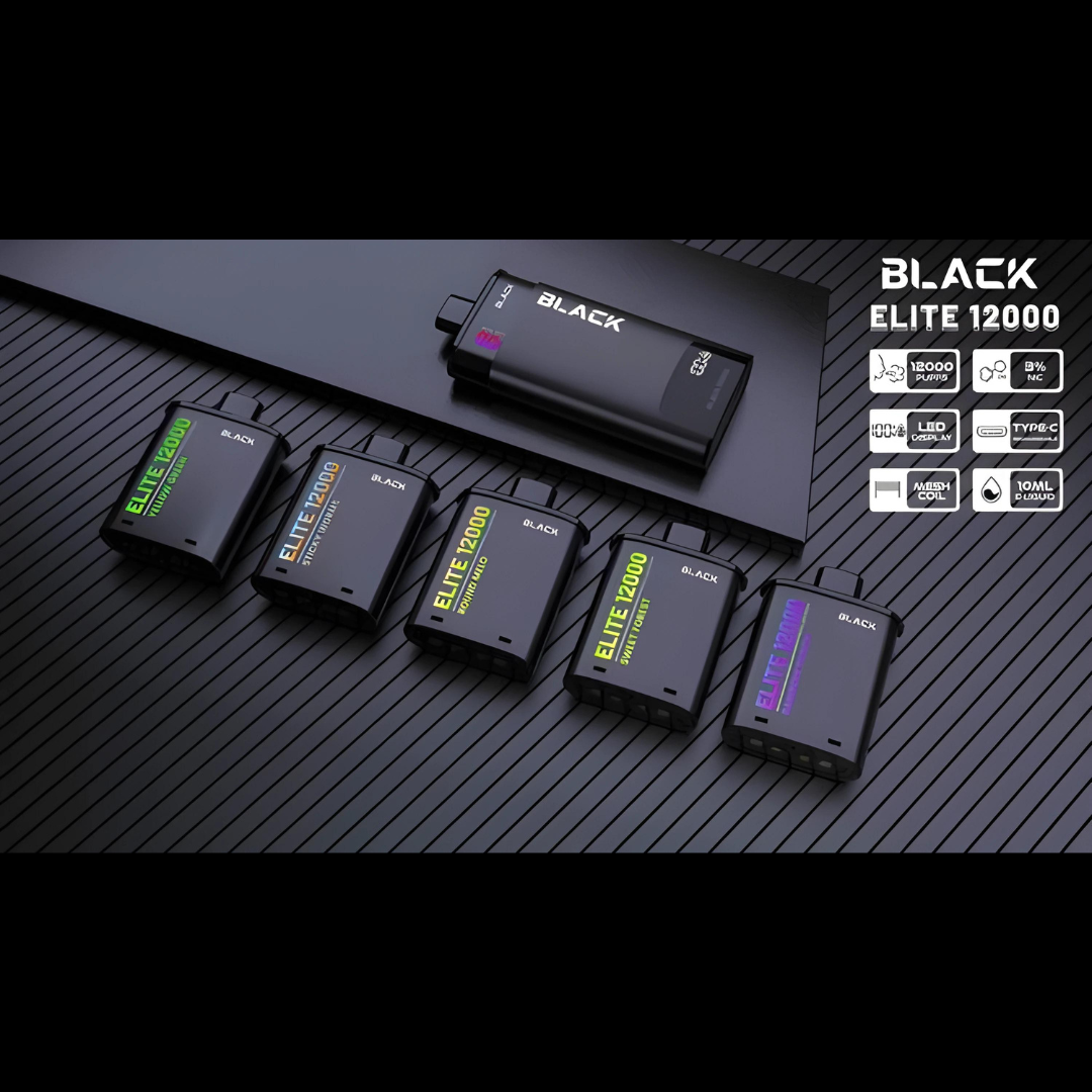 BLACK ELITE V2 12,000 PUFFS – Daily Dope Official Store