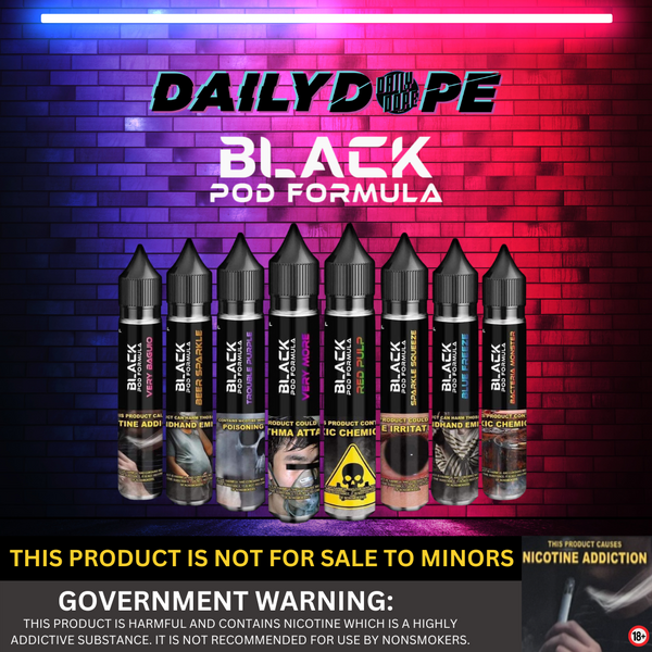 BLACK ELITE POD FORMULA PREMIUM SALTNIC 30ML Daily Dope Official Store