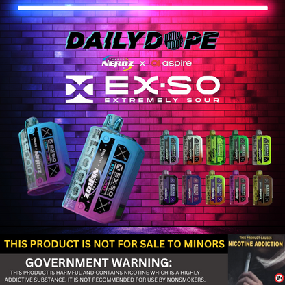 VAPOR NERDZ EXSO 15,000 PUFFS