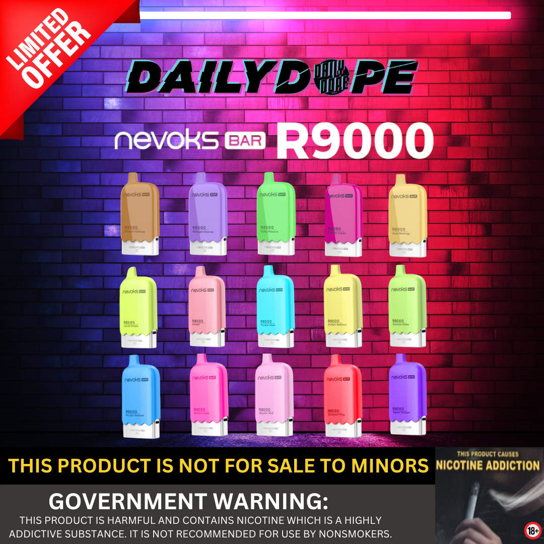 NEVOKS BAR R9000 PUFFS BUY 1 KIT GET 1 FREE POD