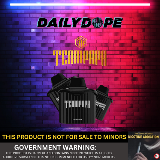 CIGBAY TEAM PAPA BLACK OXBAR 9500 PUFFS | COMPATIBLE TO FLAVA BLACK OXBAR