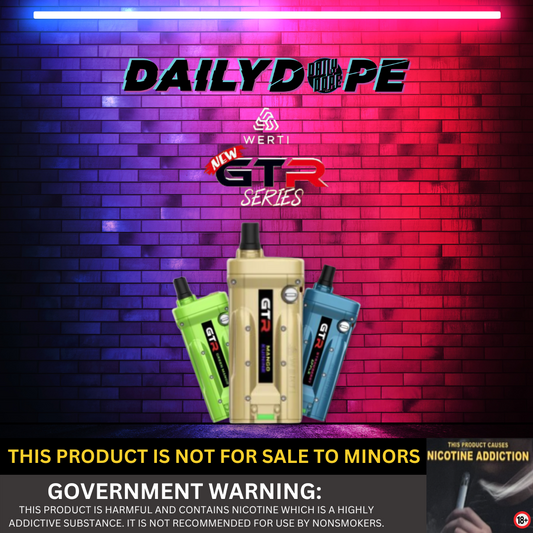 WERTI GTR DISPOSABLE 10,000 PUFFS