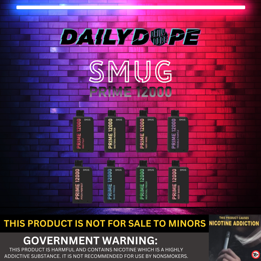 Smug Rake SMUG 12,000 PUFFS | COMPATIBLE TO BLACK ELITE V1 – Daily Dope Official ...