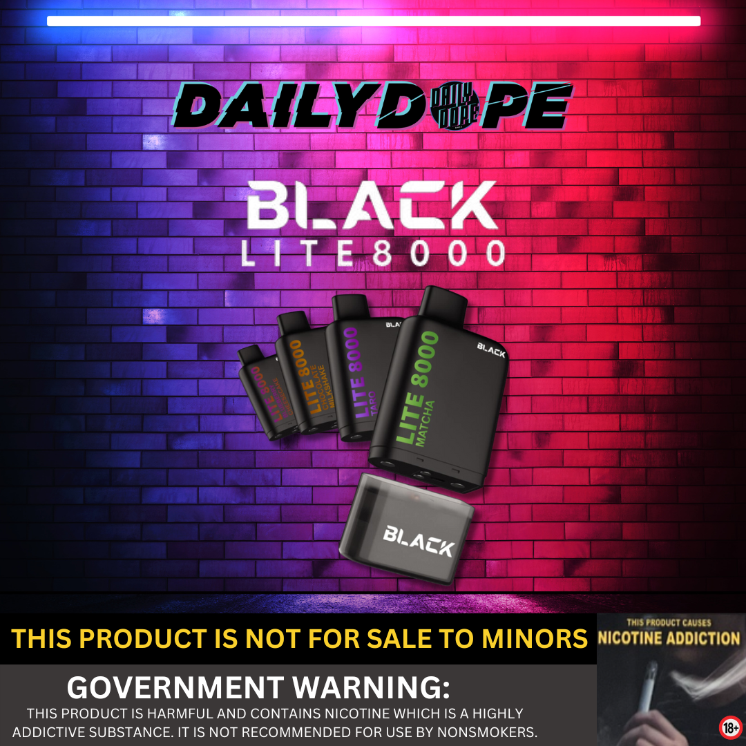 BLACK LITE 8,000 PUFFS