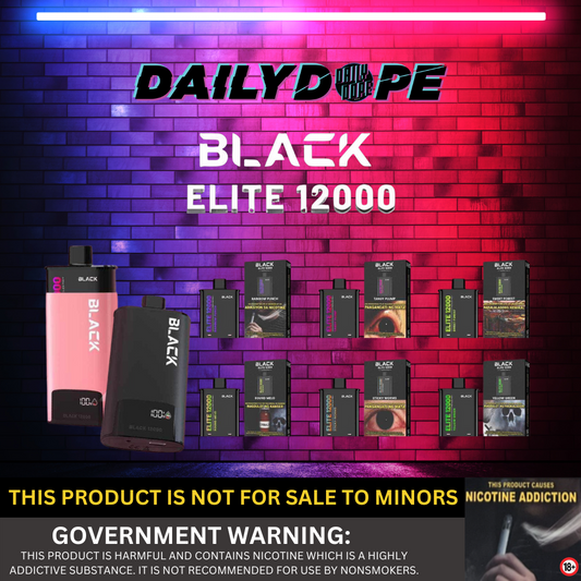 BLACK ELITE V2 12,000 PUFFS