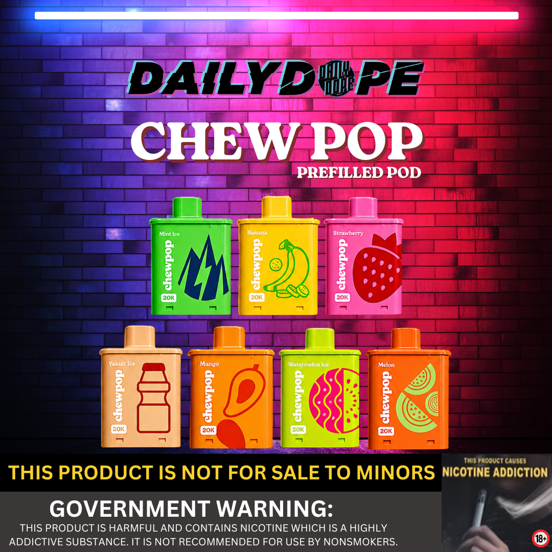 CHEWPOP BLACK V2 20,000 PUFFS