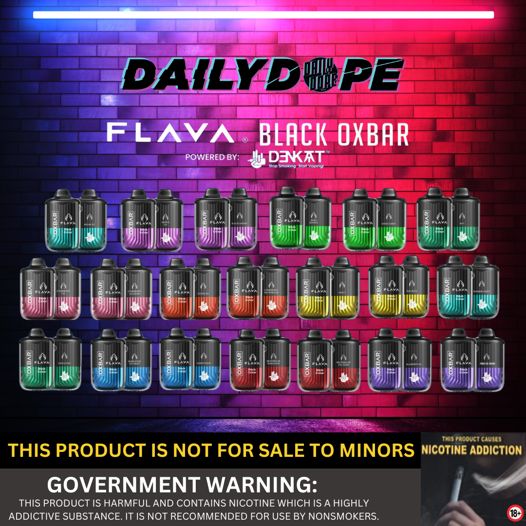 FLAVA BLACK OXBAR 9,500 PUFFS KIT – Daily Dope Official Store