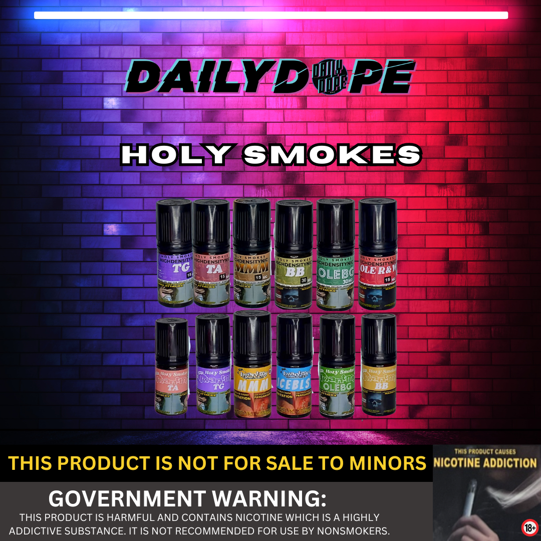 HOLY SMOKES PREMIUM FREBASED AND SALTNIC 30ML